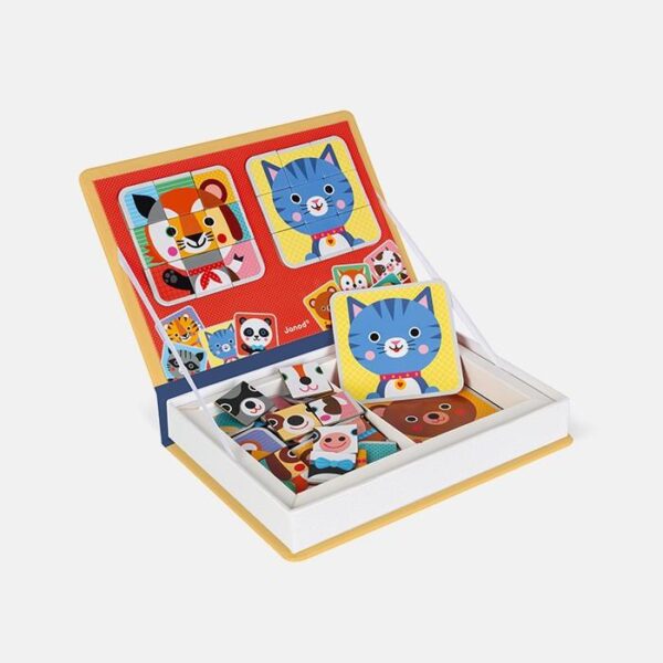 Joc educativ, Janod, Mix&Match, cu piese magnetice, 3 ani+