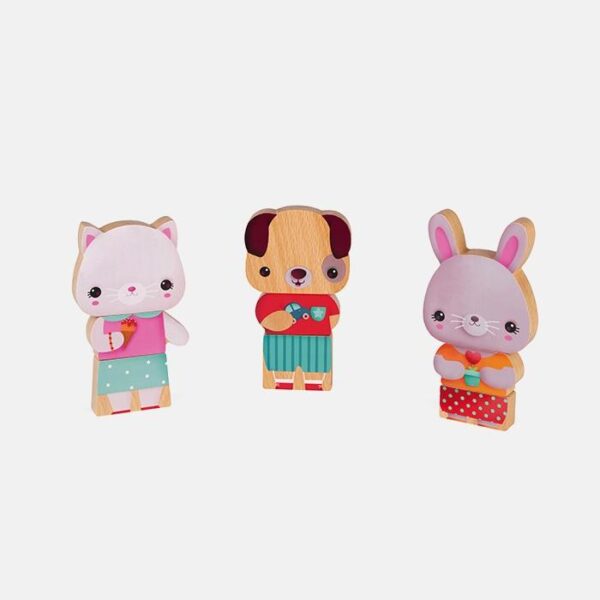 Set joaca, Janod, Animale de companie, magnetice, 18 luni+