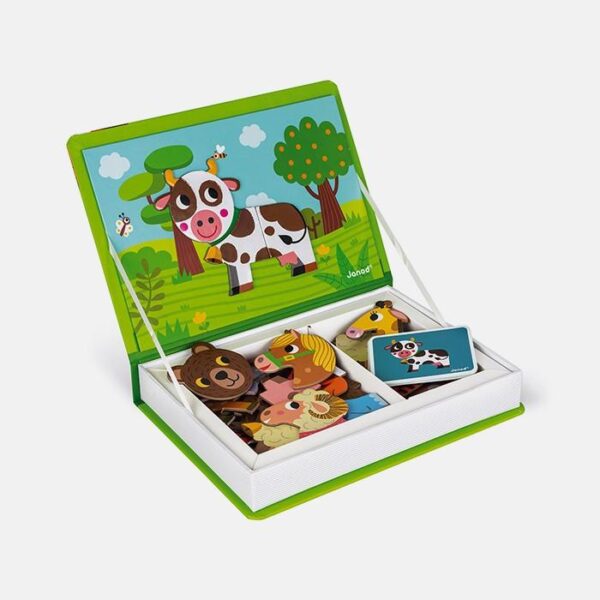 Joc educativ, Janod, Animale, cu piese magnetice, 3 ani+