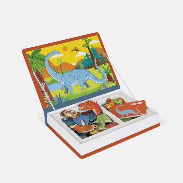 Joc educativ, Janod, Dinozauri, cu piese magnetice, 3 ani+