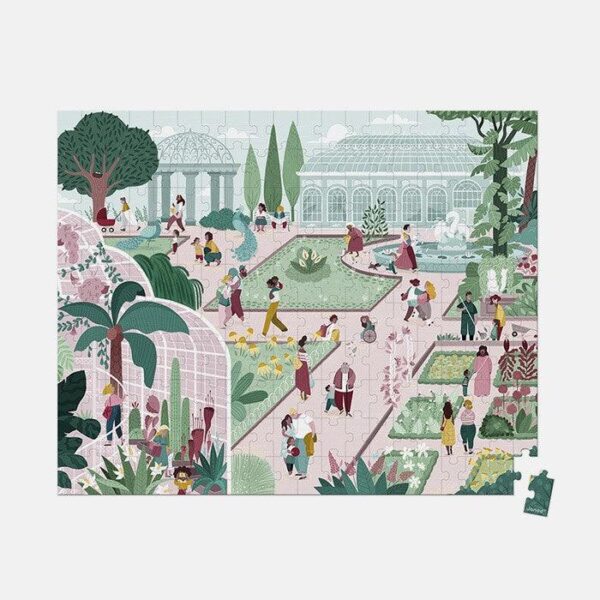 Puzzle Gradina Botanica, Janod, cutie tip gentuta, 200 piese