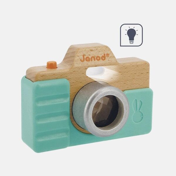Aparat foto din lemn, Janod, 18 luni+