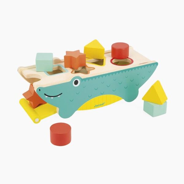 Jucarie de sortat forme, Janod, Crocodil, Tropik, 1 an+