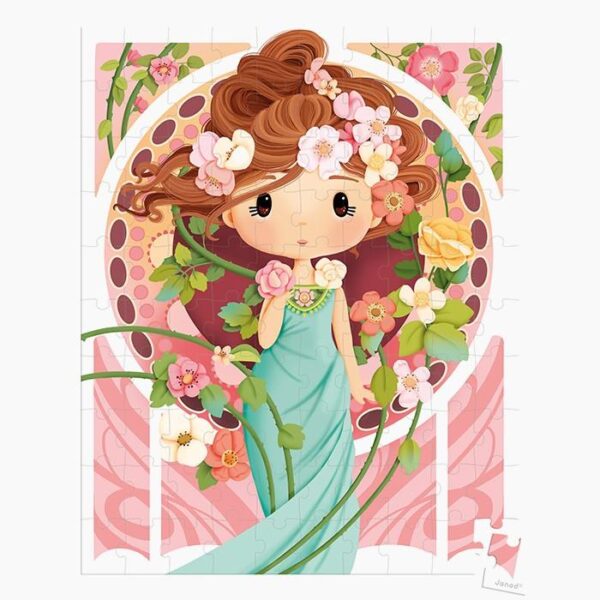 Puzzle Pictura lui Mucha, Janod, 100 piese, 6 ani+