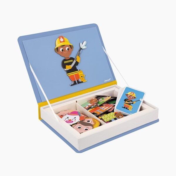 Joc educativ, Janod, meserii, cu piese magnetice, 3 ani+