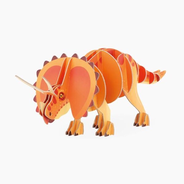 Puzzle 3D Triceratops, Janod, 32 piese, 5 ani+