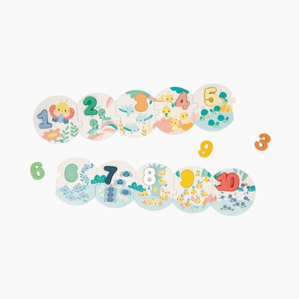 Puzzle educativ, Janod, invata cifrele, 2 ani+