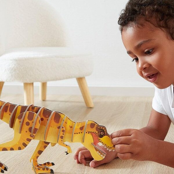 Puzzle 3D T-Rex, Janod, 27 piese, 5 ani+