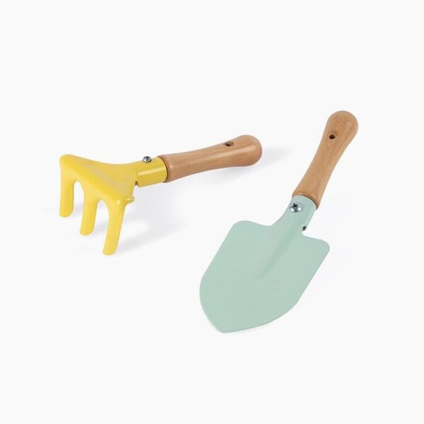 Unelte pentru gradinarit, Janod, Happy Garden, din lemn, 3 ani+
