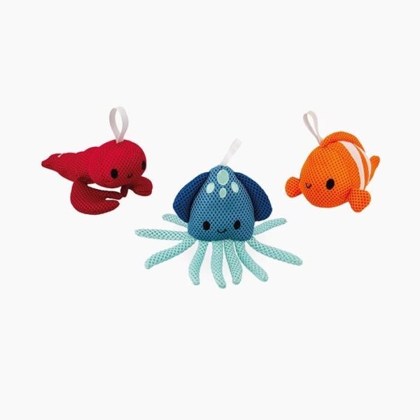 Jucarii pentru baie, Janod, set 3 animale marine, 10 luni+
