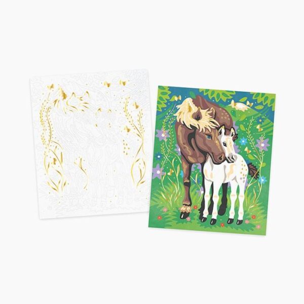 Set de pictura, Janod, Cai, urmareste numerele, 7 ani+