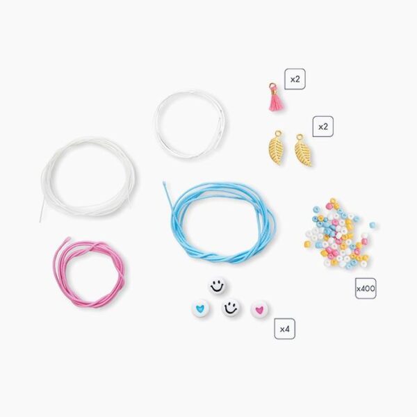Set pentru creatie, Janod, 6 bijuterii cu margele, 6 ani+