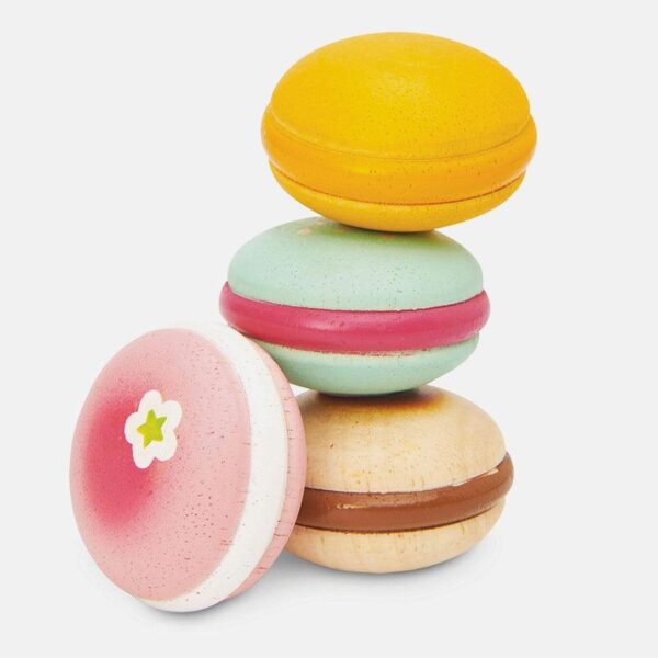 Set macarons din lemn, Le Toy Van, 4 bucati, 2 ani+