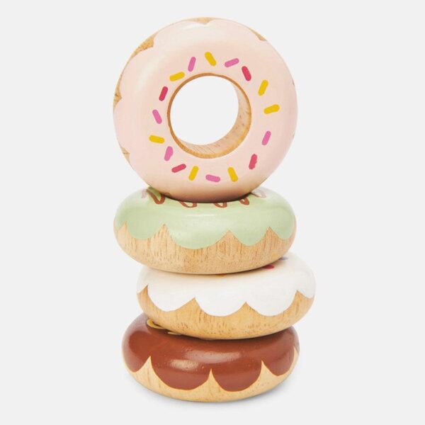 Set doughnuts din lemn, Le Toy Van, 4 bucati, 2 ani+