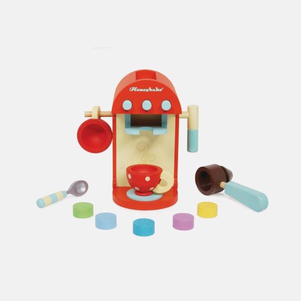 Expresor de cafea, Le Toy van, din lemn, 3 ani+