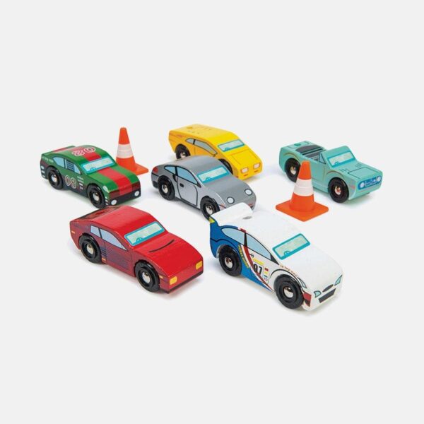 Set masini Monte Carlo, Le Toy Van, din lemn, 3 ani+