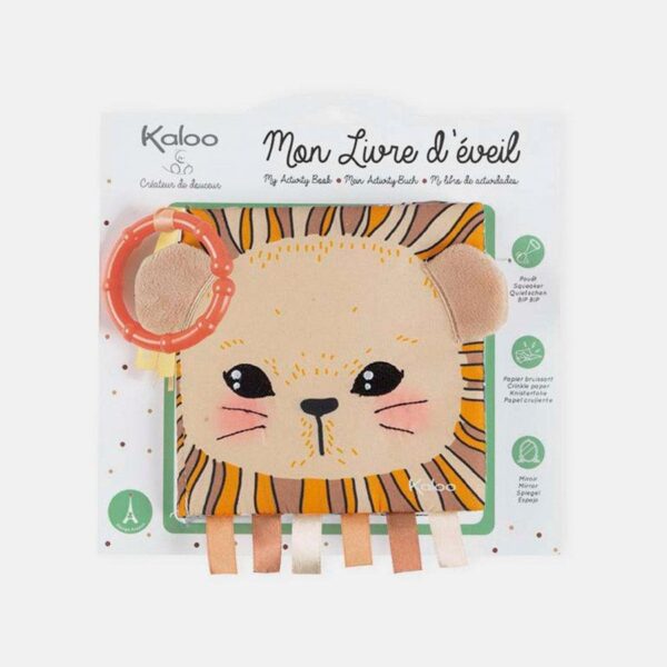 Carte cu activitati, Kaloo, leu, din plus, 14 cm