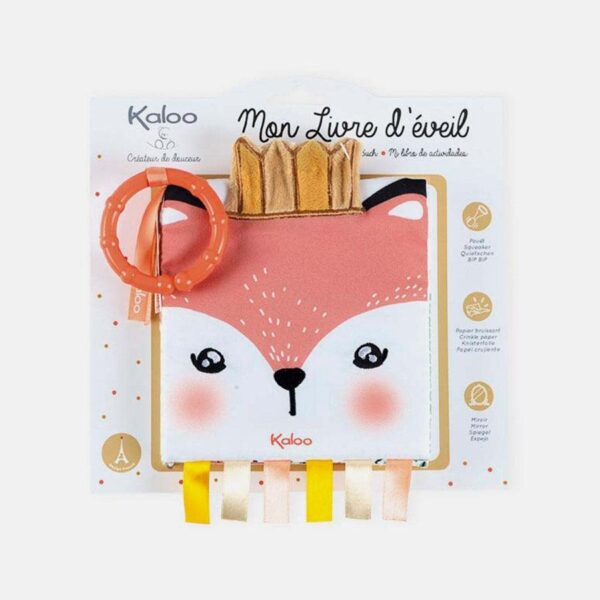 Carte cu activitati, Kaloo, vulpita, din plus, 14 cm