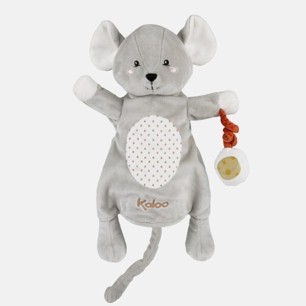 Jucarie de plus, Kaloo, marioneta Soricel, gri, 30 cm
