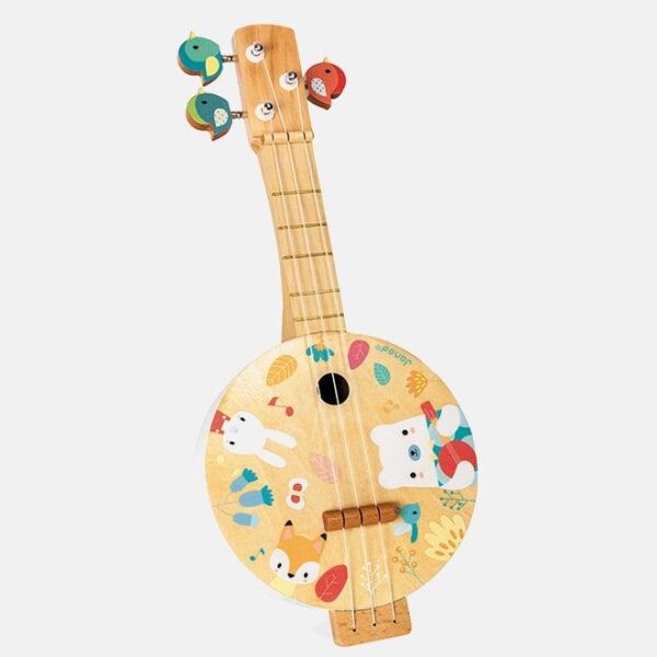 Mandolina din lemn, Janod, multicolor
