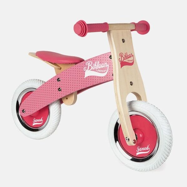 Bicicleta fara pedale, Janod, roz, 2-4 ani