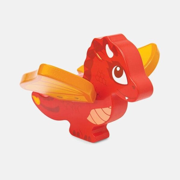 Dragon din lemn, Le Toy Van, rosu, 3 ani+