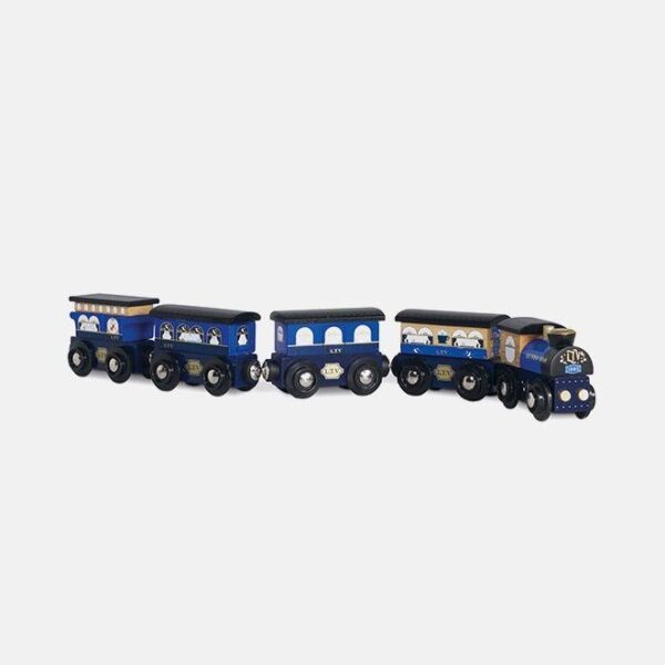 Trenulet Twilight, Le Toy Van, din lemn, albastru