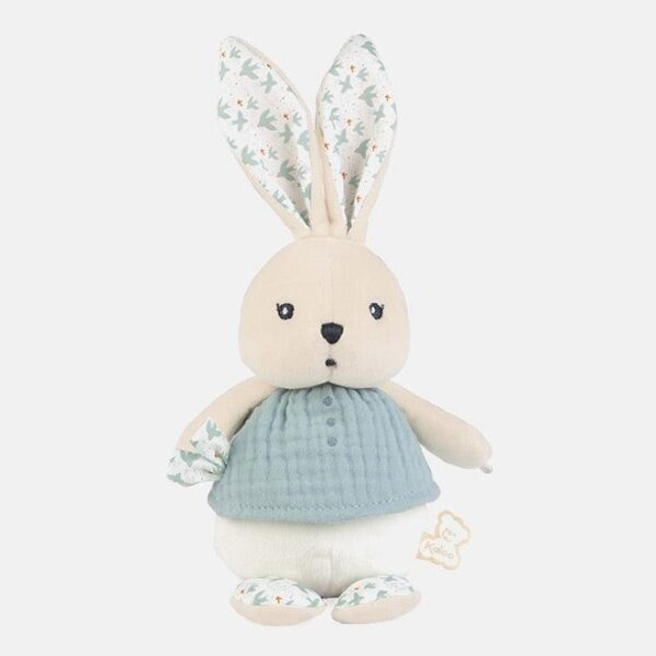 Jucarie textila, Kaloo, K'Doux, iepuras, albastru, 25 cm