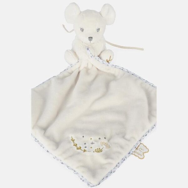 Jucarie doudou, Kaloo, Perle, soricel, crem, 20 cm