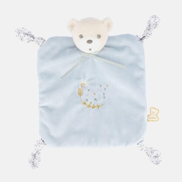Jucarie doudou, Kaloo, Perle, ursulet albastru, 20 cm