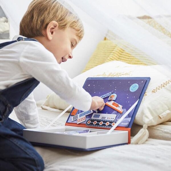 Joc educativ, Janod, Cosmos, cu piese magnetice, 3 ani+