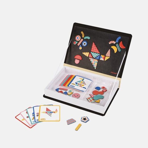 Joc educativ, Janod, cu piese magnetice, 43 forme, 3 ani+