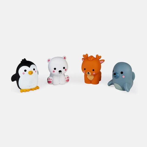 Set jucarii de baie, Janod, 4 animalute polare, 10 luni+