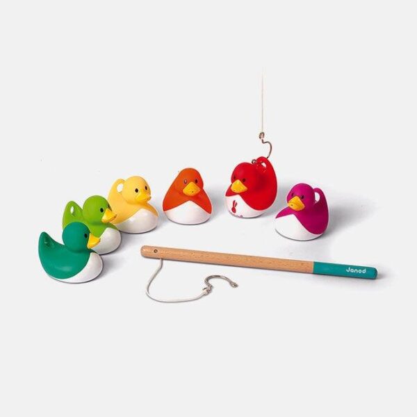 Joc de pescuit Ducky, Janod, 6 ratuste, 2 ani+