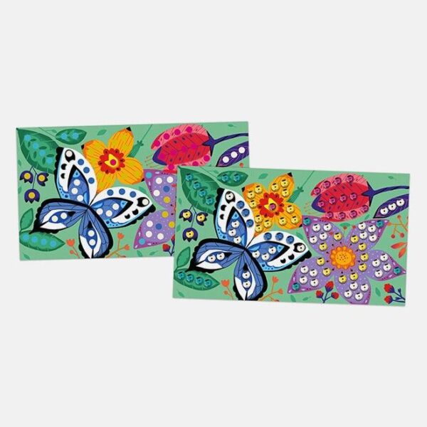 Set creativ, Janod, wonderful garden, 3 carduri, 5 ani+