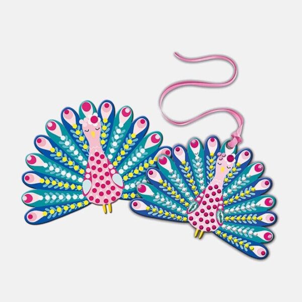 Set creativ, Janod, animale de decorat, 3 carduri, 7 ani+
