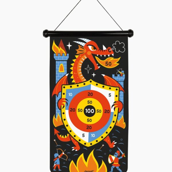 Joc darts magnetic, Janod, cu Dragoni, 4 ani+
