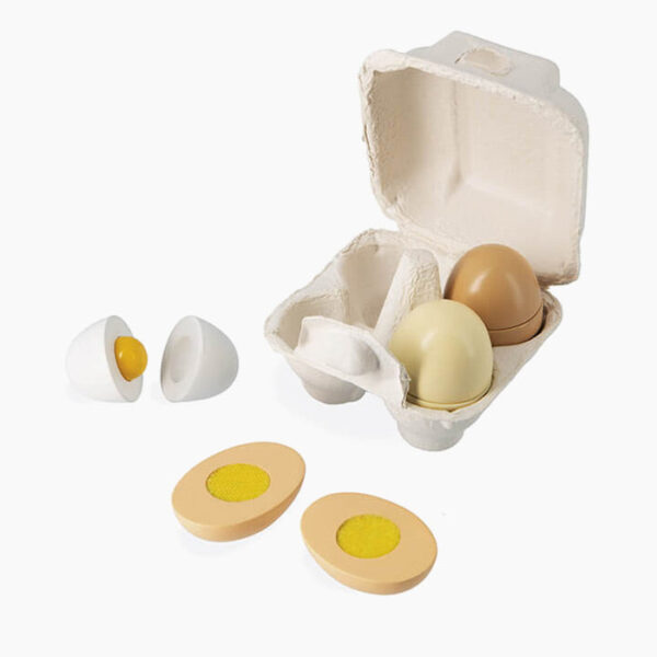 Set de joaca, Janod, 4 oua, din lemn, 3 ani+
