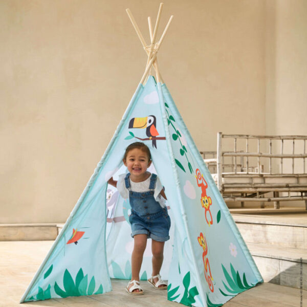 Cort de joaca copii, Janod, Rainforest, 160 cm, 2 ani+