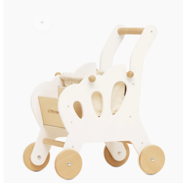 Carucior pentru cumparaturi, Le Toy Van, albastru, din lemn
