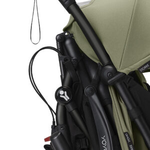 Stokke® YOYO3® 6+ Olive. Connect attached. Black Frame. Detail.