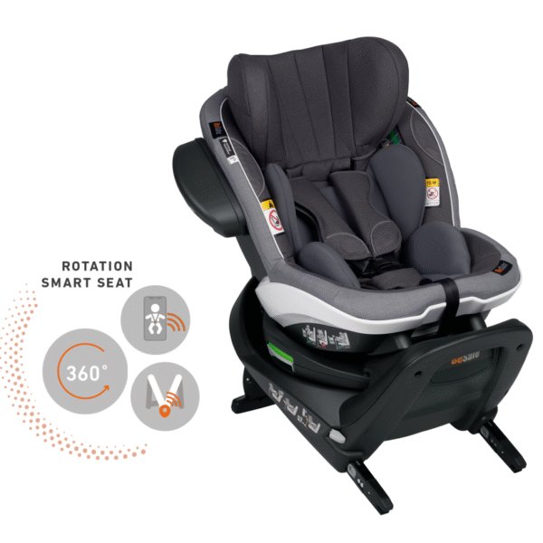 Scaun auto BeSafe iZi Turn M i-Size Gri Metallic M?lange
