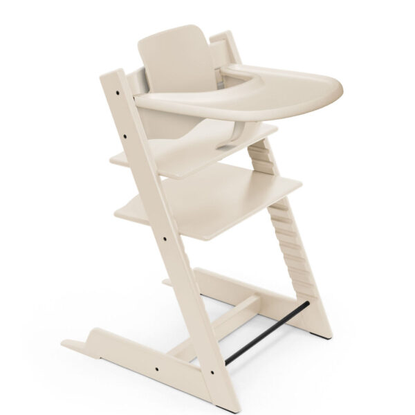 Pachet scaun de masa pentru copii Stokke Tripp Trapp®lemn fag + Baby set si Tavita